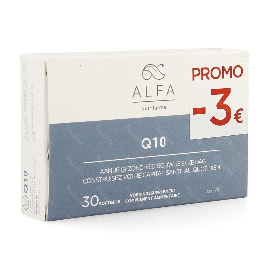 Alfa Q10 Softgels 30 Promo -3€ kopen - Pazzox, online apotheek