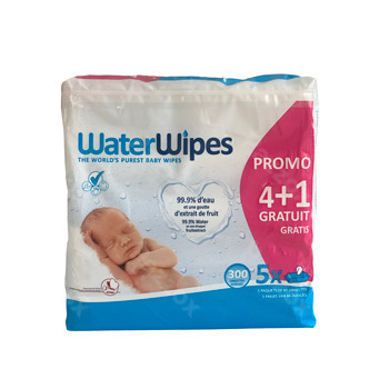 Waterwipes Lingettes Bebe Promo Pack 5x60