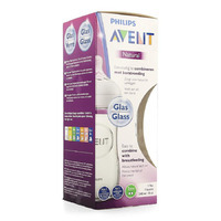 Philips Avent Natural 2.0 Zuigfles 240ml Glas Scf053/17