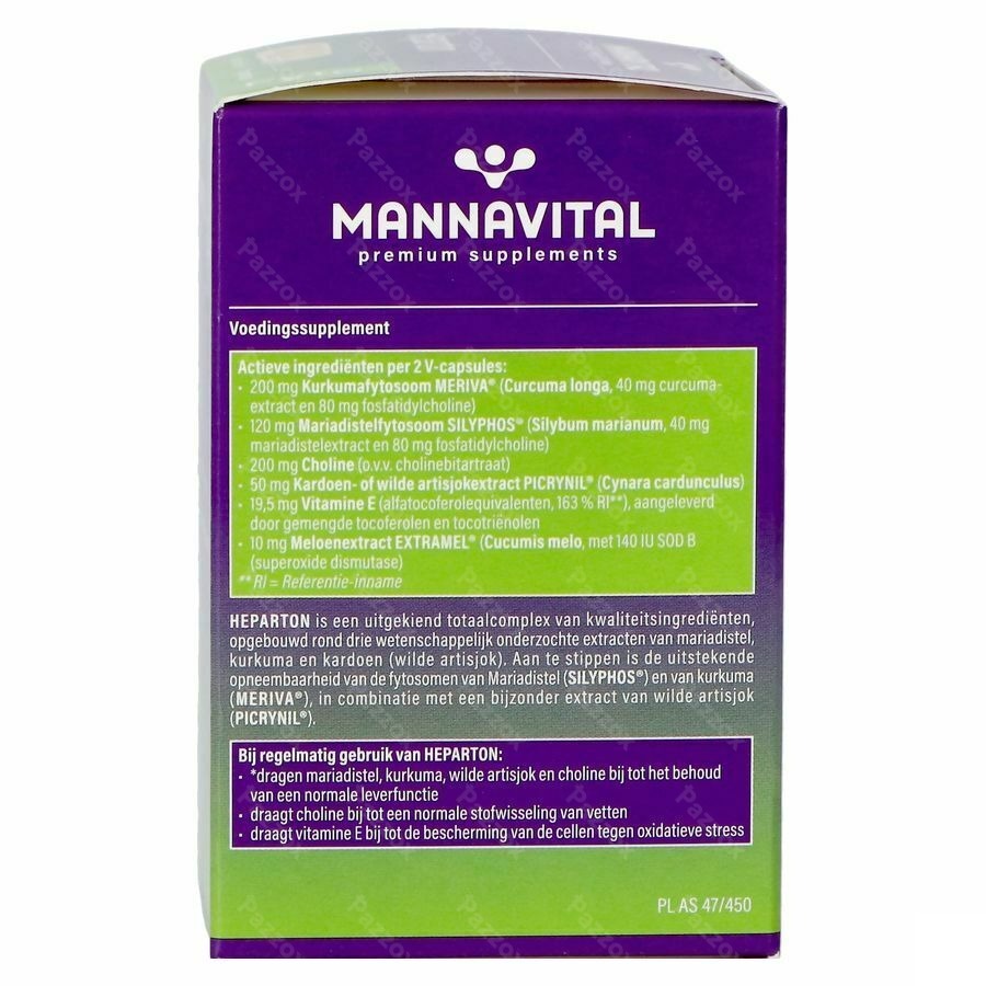 Mannavital Heparton V-caps 60