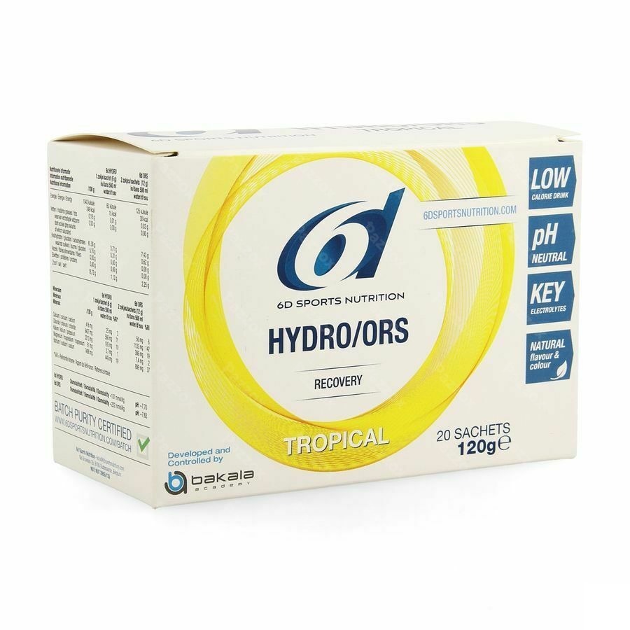6d Sports Nutrition Hydro ORS Tropical 20 zakjes