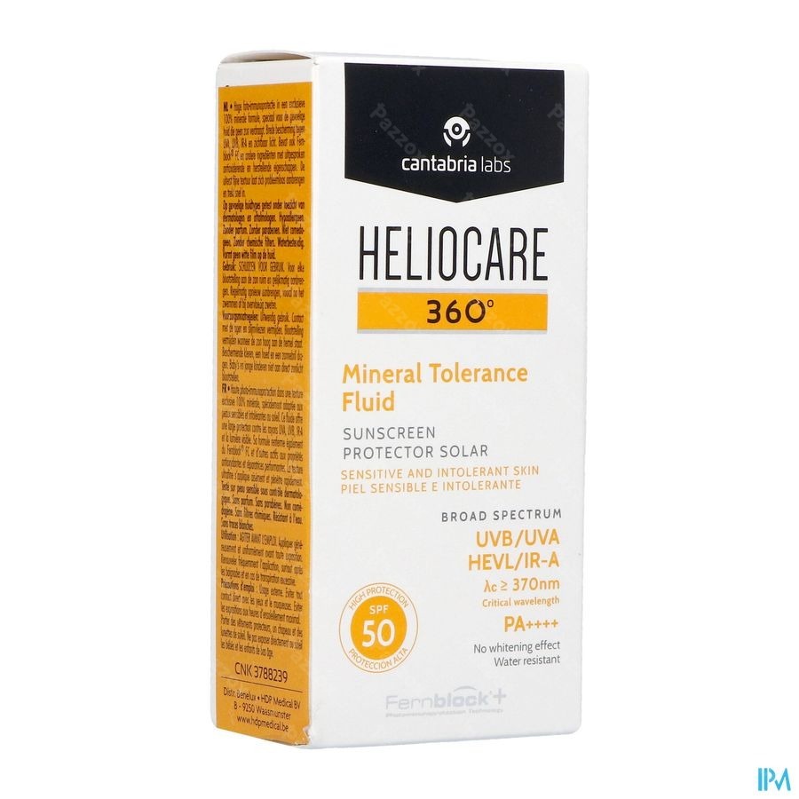 Heliocare 360° Mineral Tolerance Fluid SPF50 50ml
