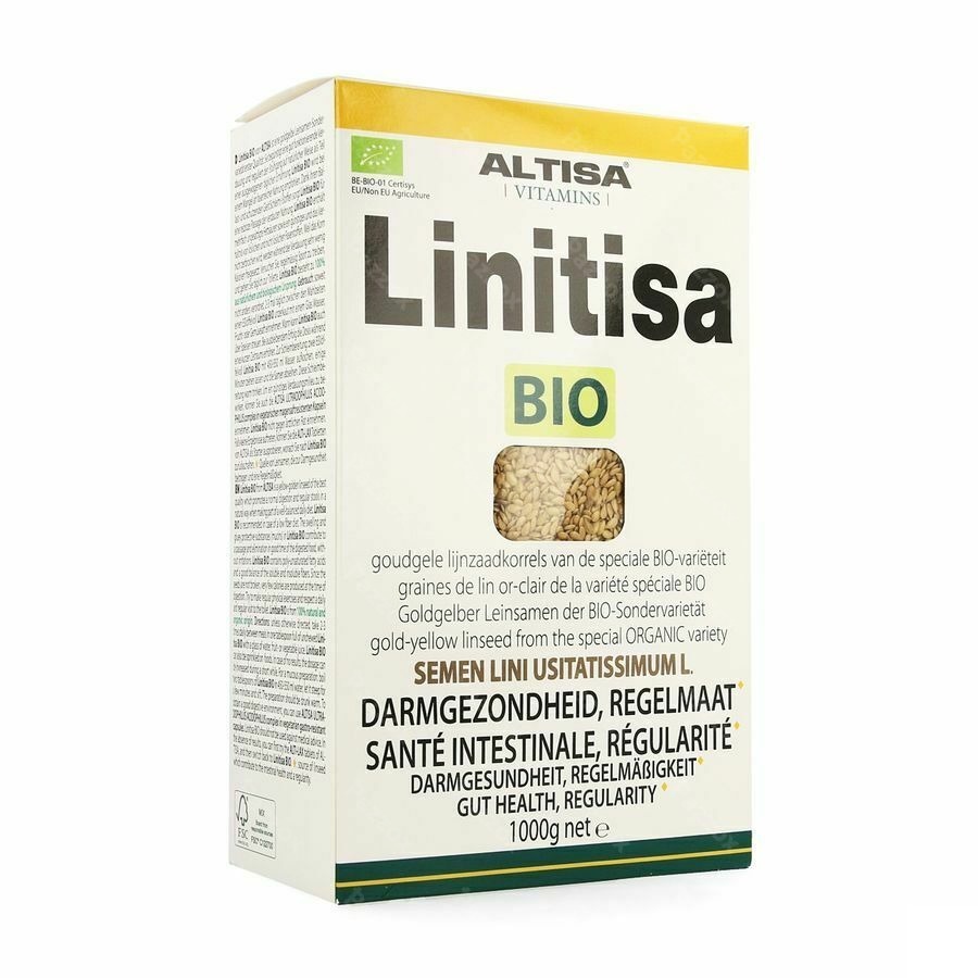 Altisa Linitisa Graines Lin Jaune Dorees Bio 1kg