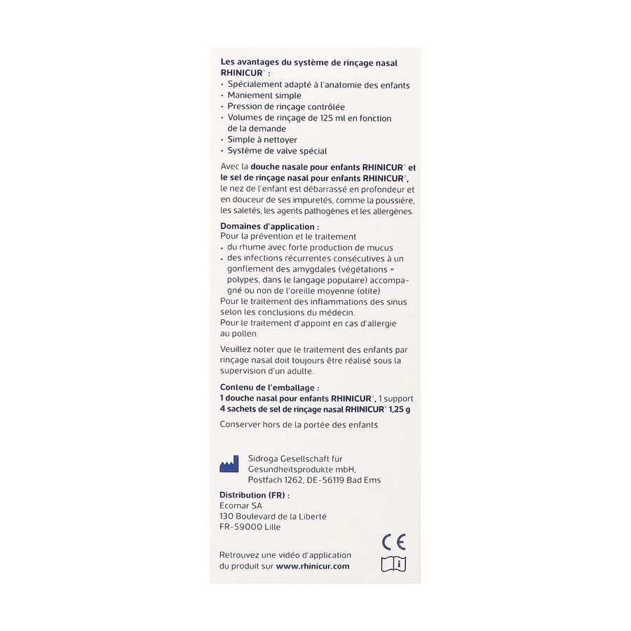 Rhinicur Douche Nasale Enfants