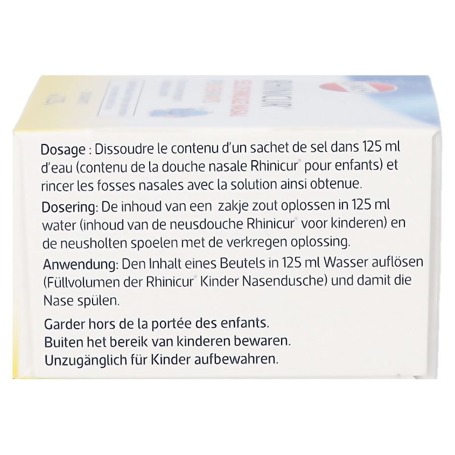Rhinicur Sel Rincage Nasale Enfants Sach. 20x1,25g