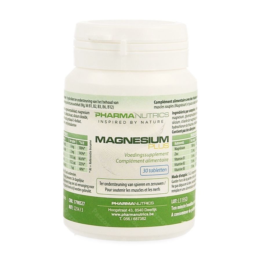 Magnesium Plus Comp 30 Pharmanutrics