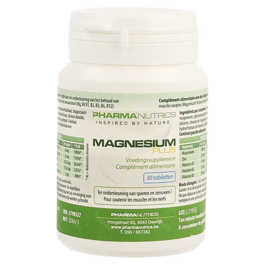 Magnesium Plus Comp 30 Pharmanutrics