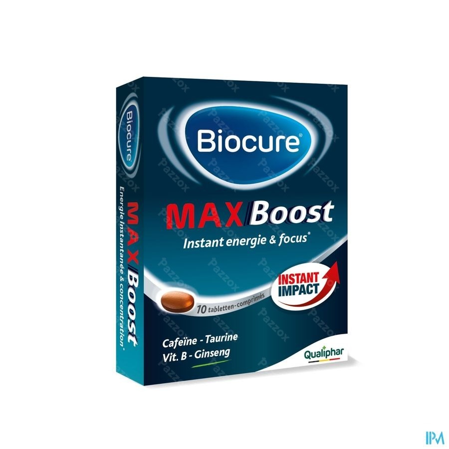 Biocure MAX Boost Instant Energie & Concentratie Vitamine 10 Tabletten