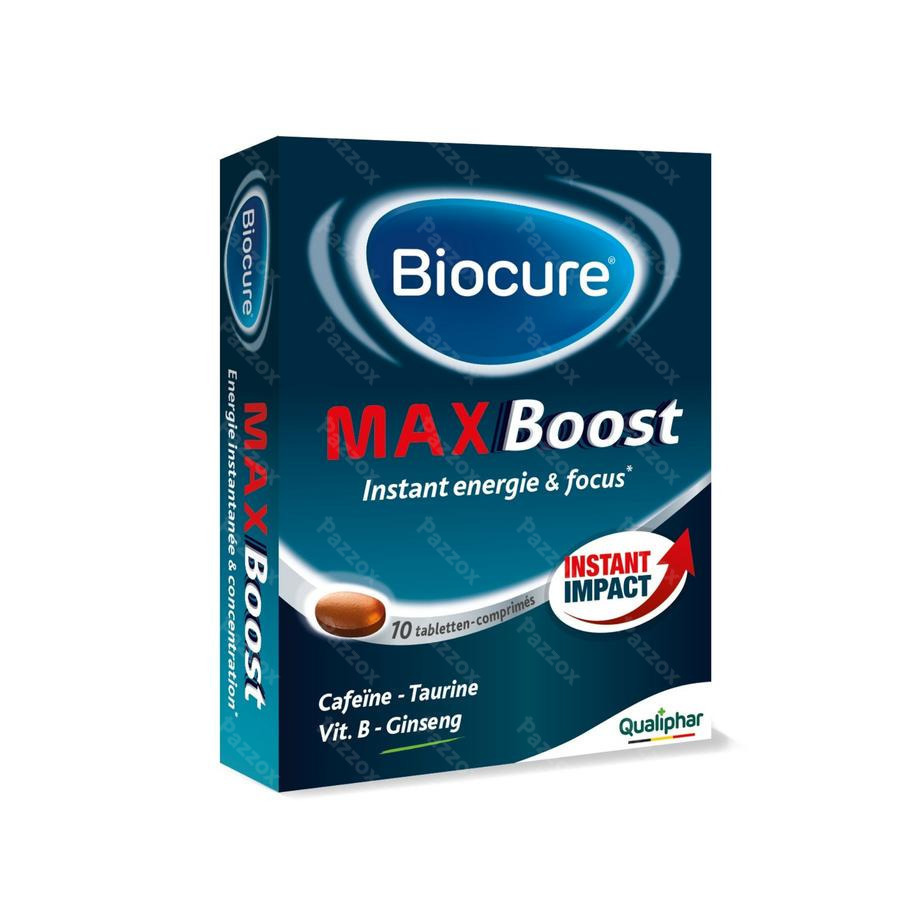 Biocure MAX Boost Instant Energie & Concentratie Vitamine 10 Tabletten