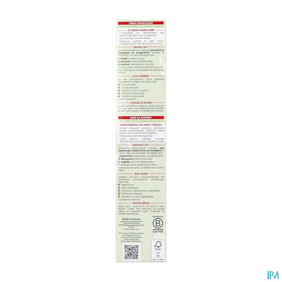 Mustela Mat Creme Vergetures Parfum 150ml
