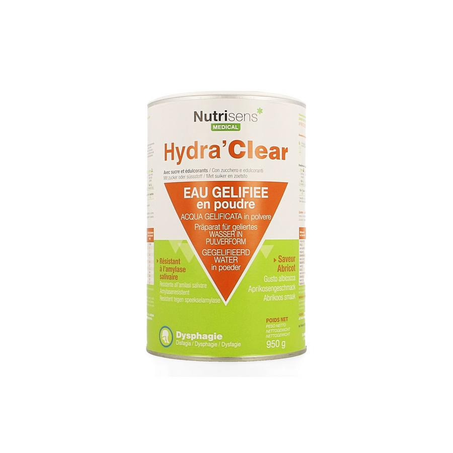 Hydra Clear Sucre Edulcorants Abricot 950g