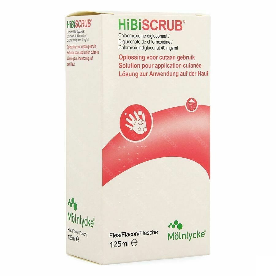 Hibiscrub 40mg/ml Opl Cutaan Gebruik 125ml