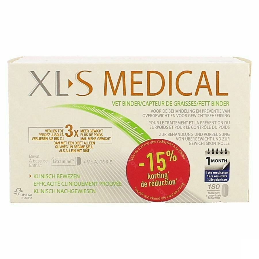 Xls Med. Capt.de Graisses Comp 180 Promo -15%
