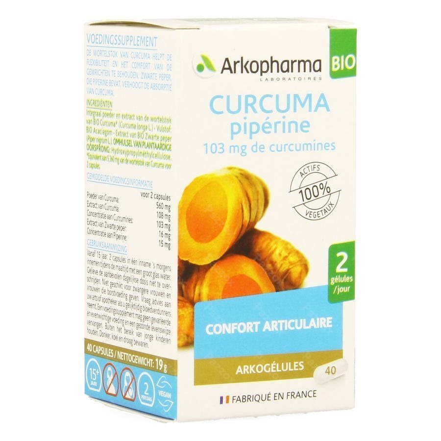 Arkogelules Curcuma Bio 40 Gelules 