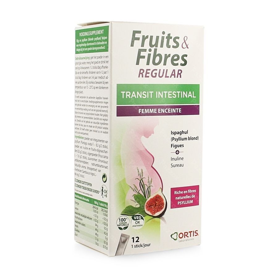 Ortis Fruits&fibres Regular Sticks 12