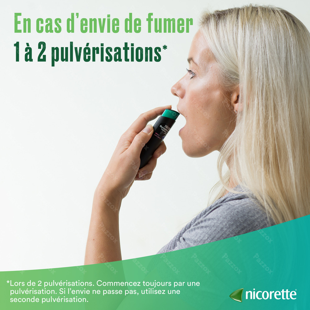 Nicorette Mint 1mg Spray Buccal S/sucre 2x150