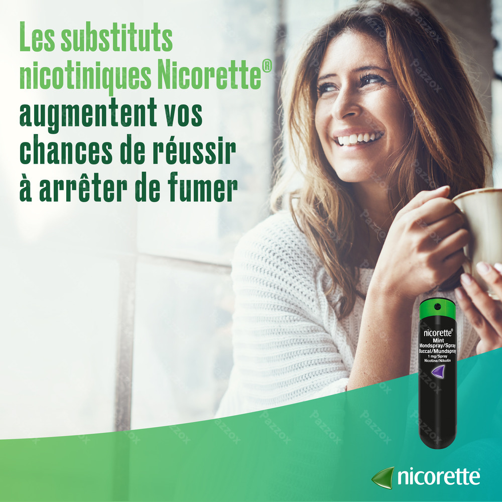 Nicorette Mint 1mg Spray Buccal S/sucre 2x150