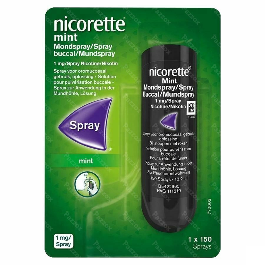 Nicorette Mint 1mg Mondspray Z/suiker 150