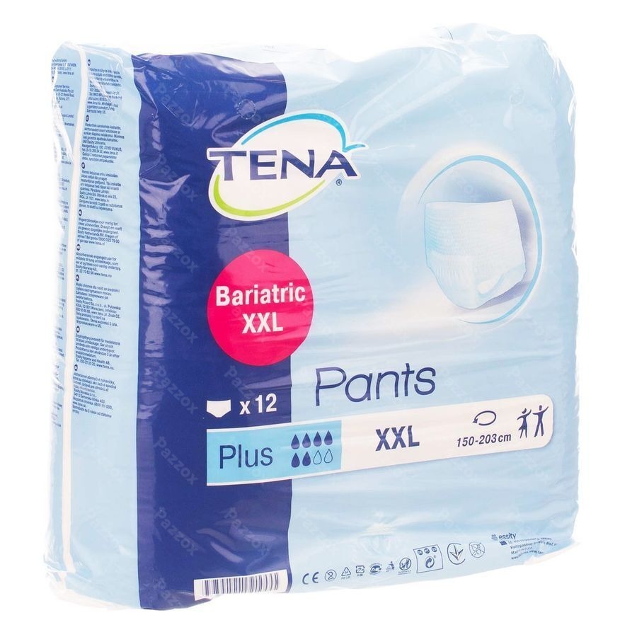 Tena Pants Bariatric Plus Xxl 12