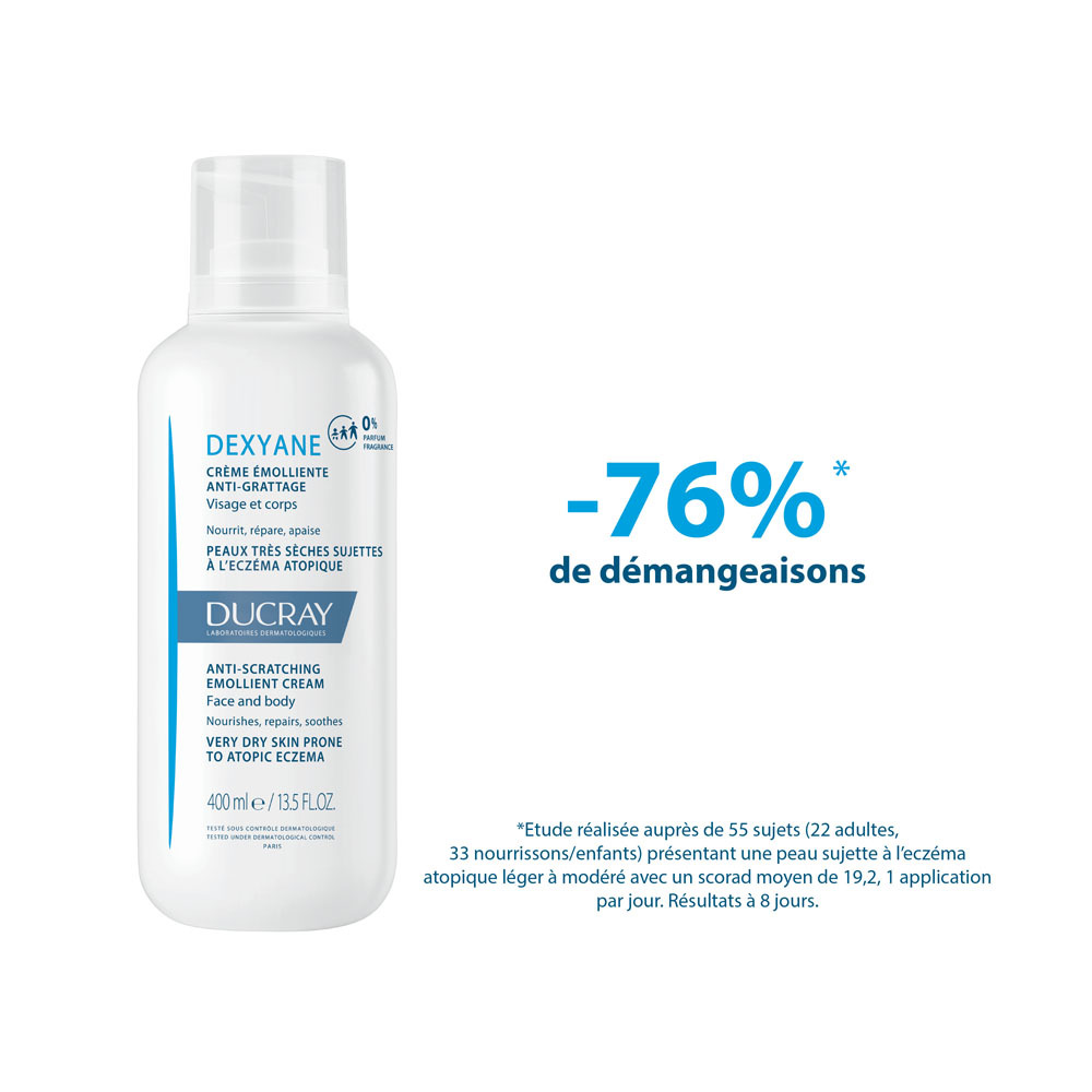Ducray Dexyane Creme Emollient A/grattage 400ml