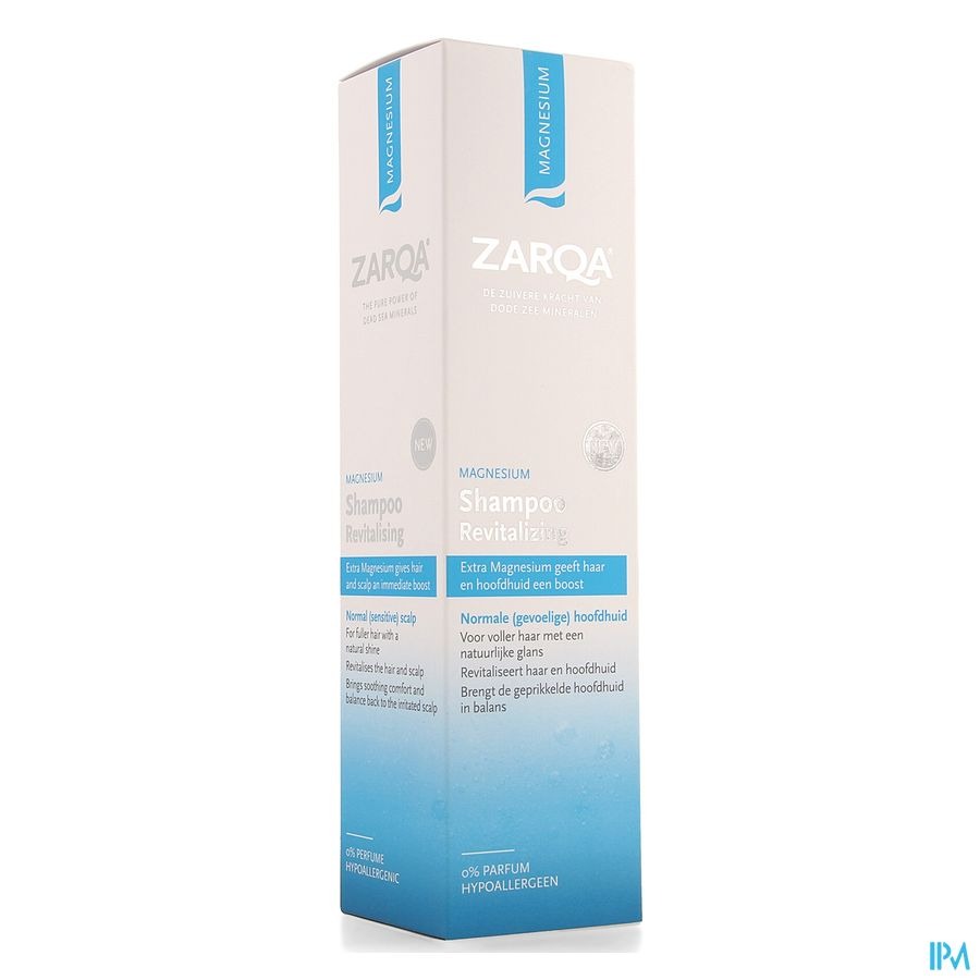 Zarqa Revitaliserende Magnesium Shampoo Met Zeemineralen Gevoelige Hoofdhuid 200ml