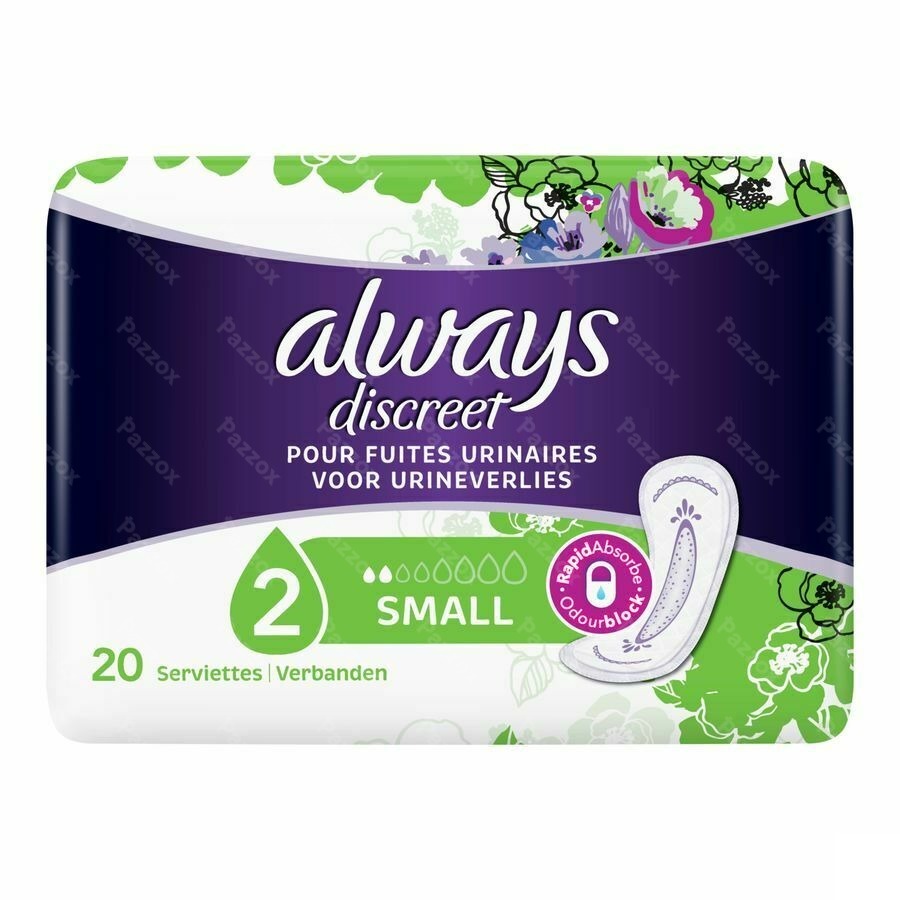 Always Discreet Incontinence Pads Small Spx20