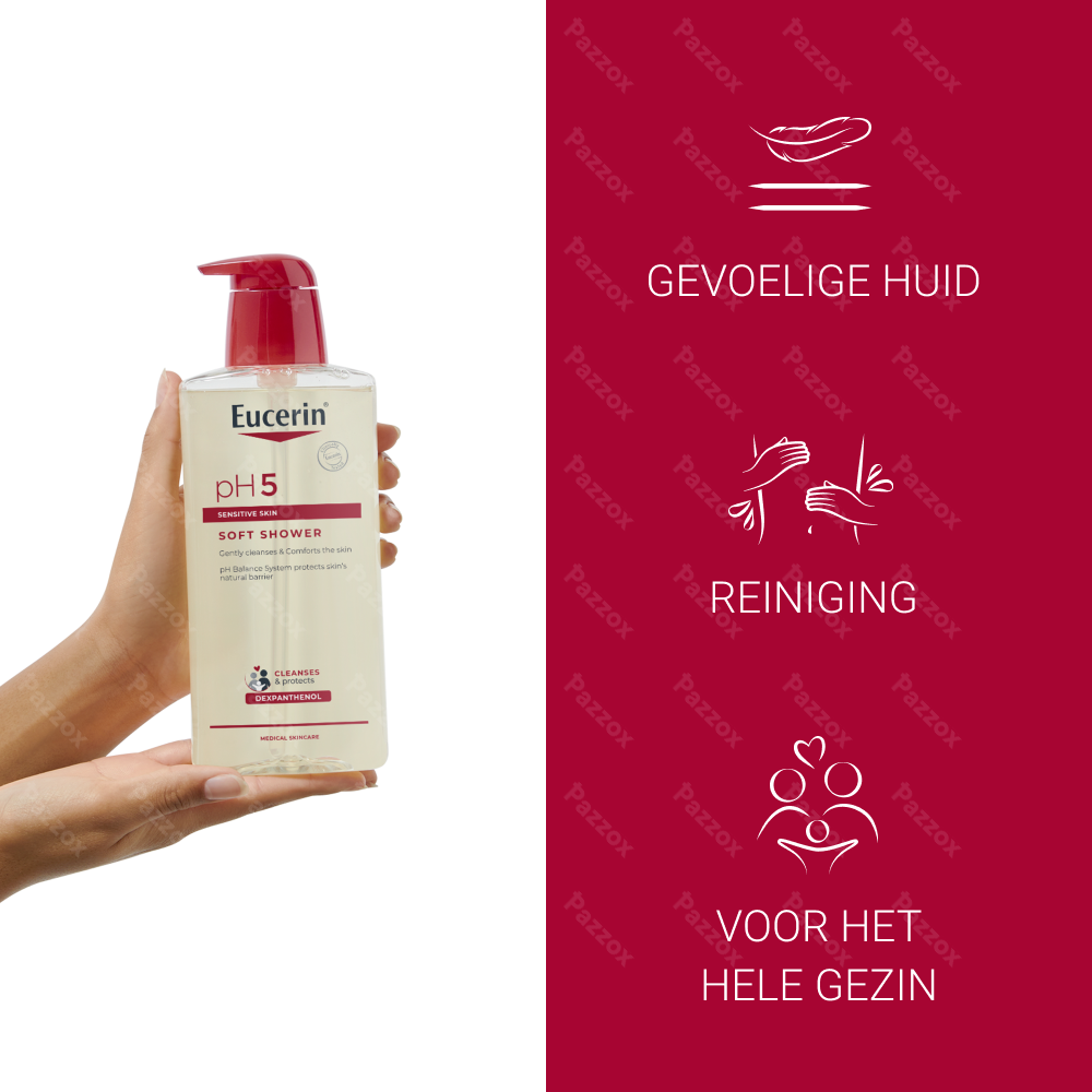 Eucerin pH5 Soft Showergel Droge en Gevoelige Huid Pompfles 400ml