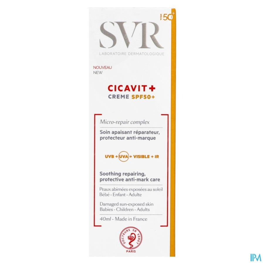 SVR Cicavit+ Creme SPF50+ Tube 40ml