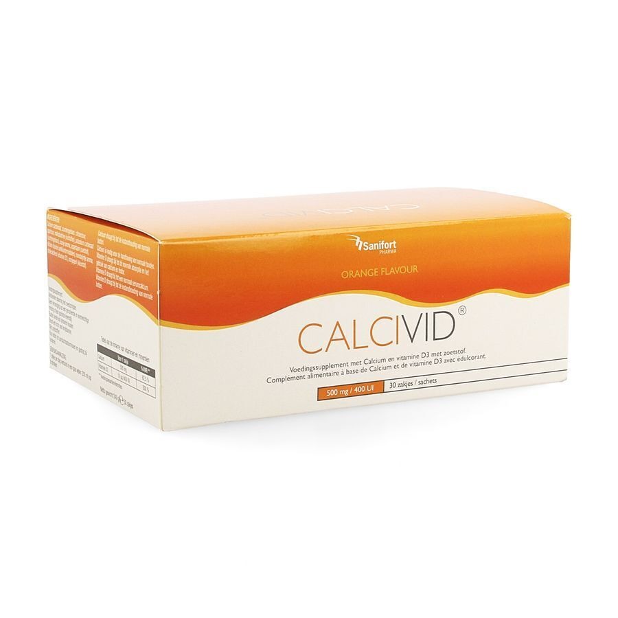 Calcivid 500mg/400ie Orange Sach 30