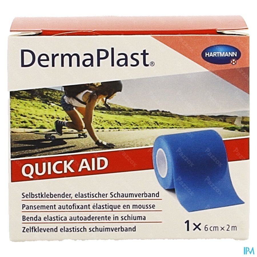Dp Quickaid 6cm X 2m,blauw 1 P/s