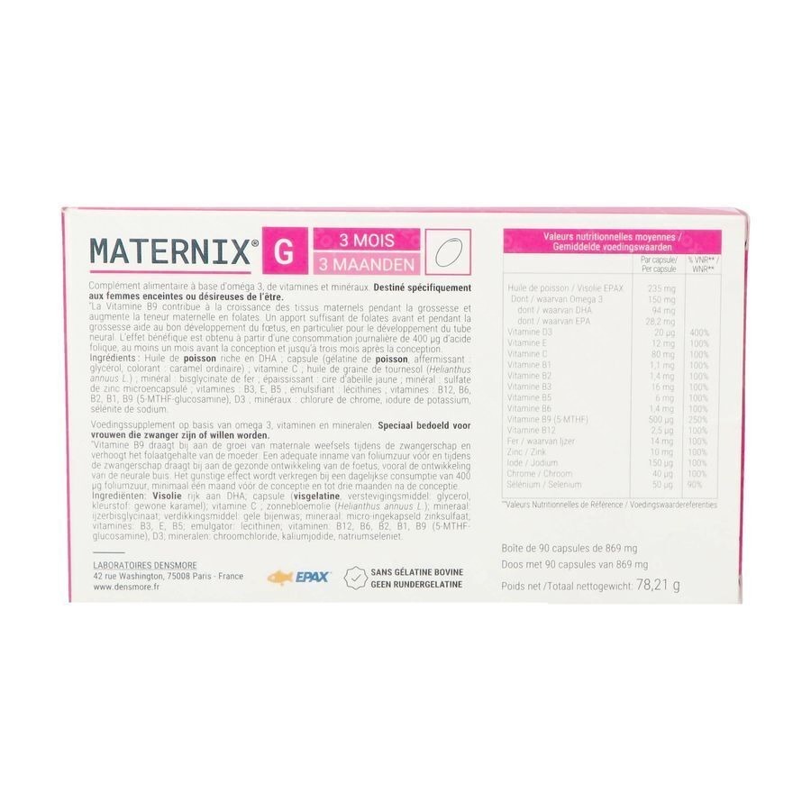 Maternix G Grossesse 90 Caps
