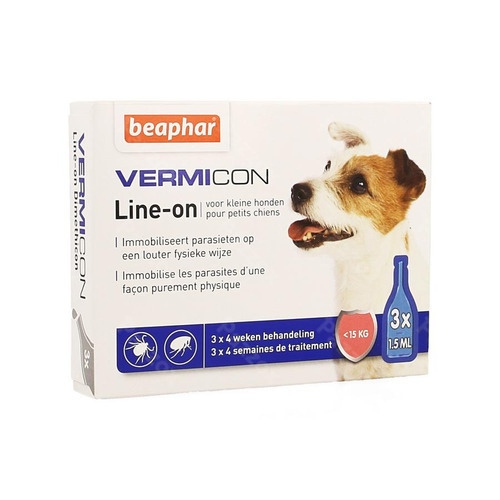 Beaphar Vermicon Line-on Kleine Hond 3 X 1,5 Ml