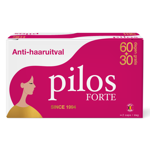 Pilos Forte Haar en Nagels Anti-Haaruitval 60+30 dagen Gratis Promo -€5