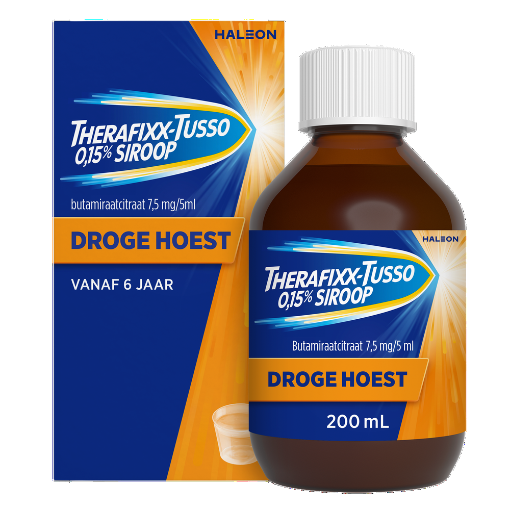 Therafixx-Tusso 0,15% Droge Hoest Siroop 200ml