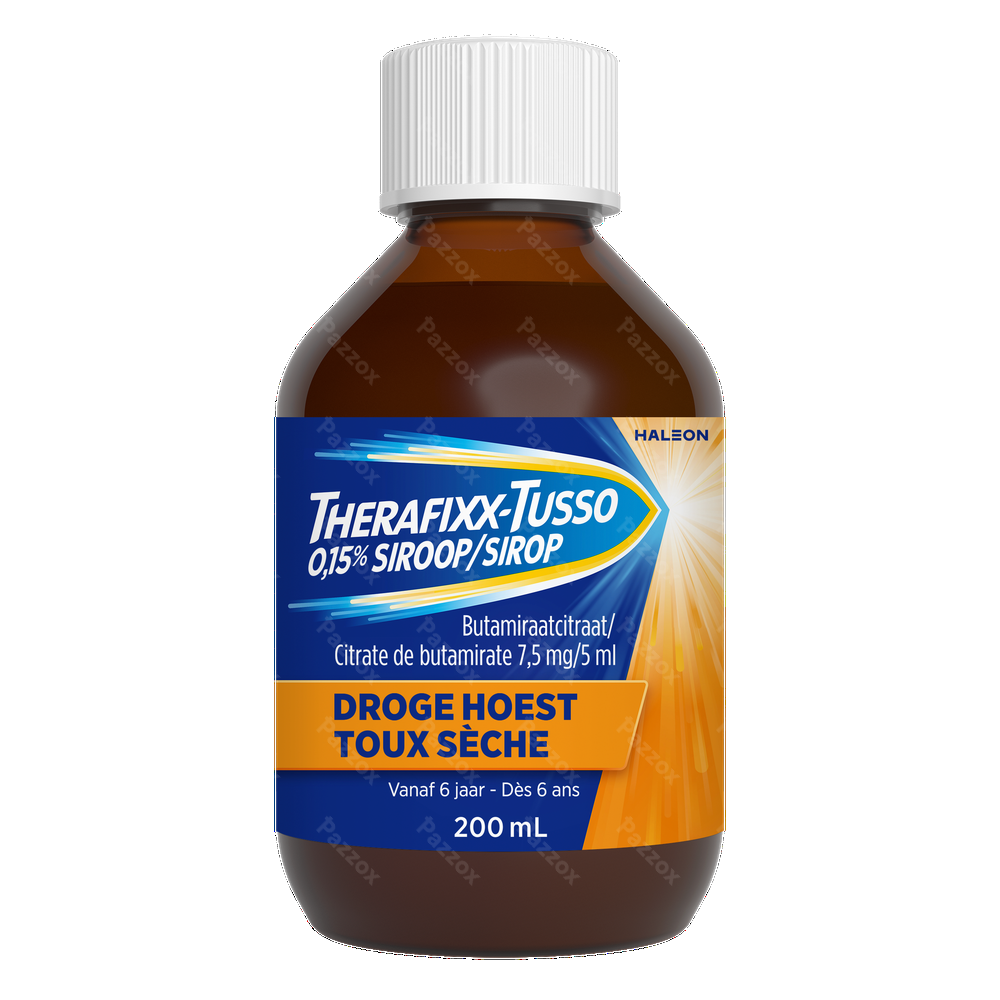 Therafixx-Tusso 0,15% Droge Hoest Siroop 200ml