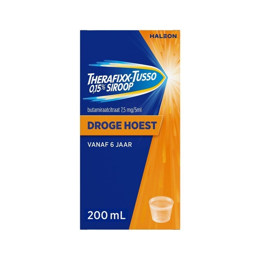 Therafixx-Tusso 0,15% Droge Hoest Siroop 200ml