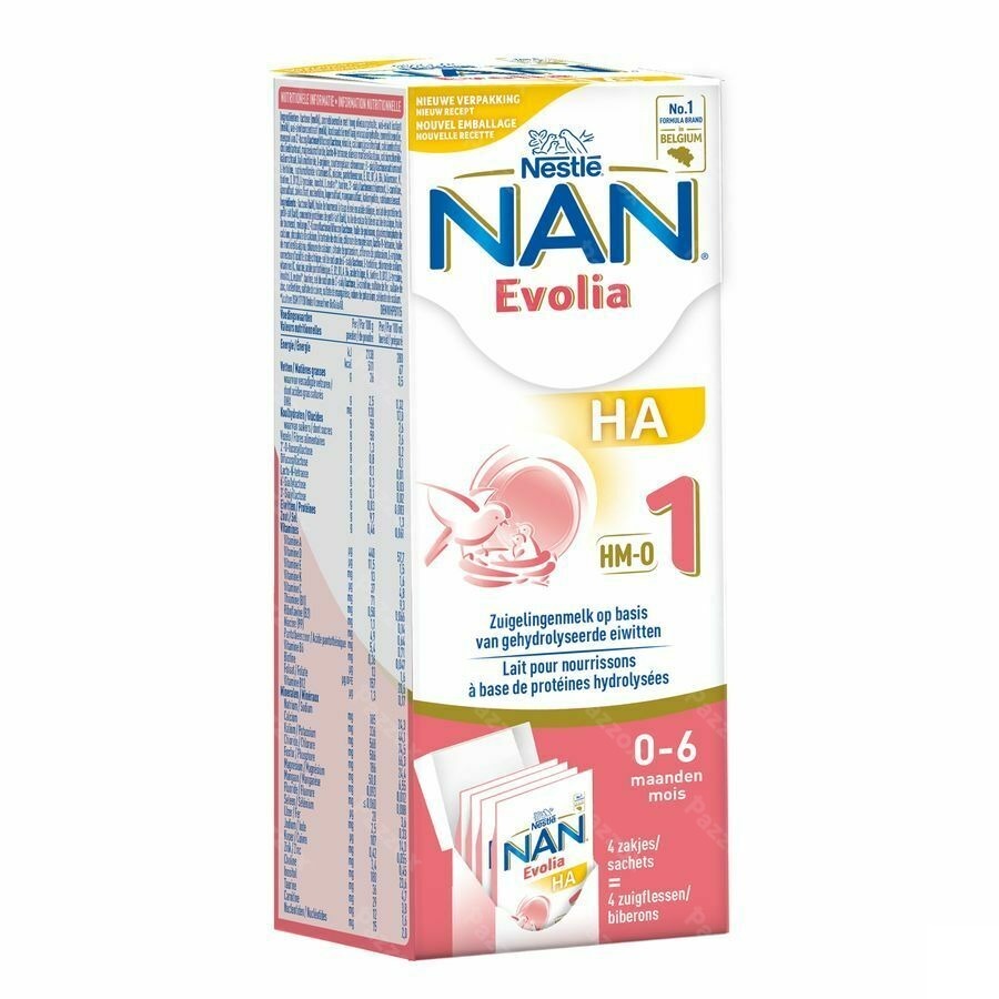 Nan Evolia HA 1 Lait Hypoallergénique 4x26g