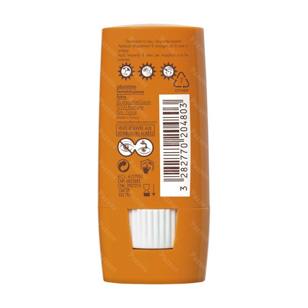 Avène Zonnestick Gevoelige Zones SPF50+ 8ml