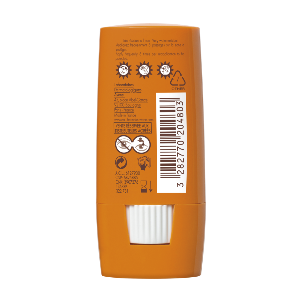 Avène Soleil Stick Zones Sensibles SPF50+ 8ml