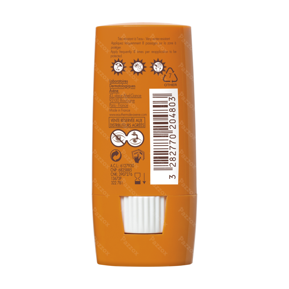 Avène Zonnestick Gevoelige Zones SPF50+ 8ml
