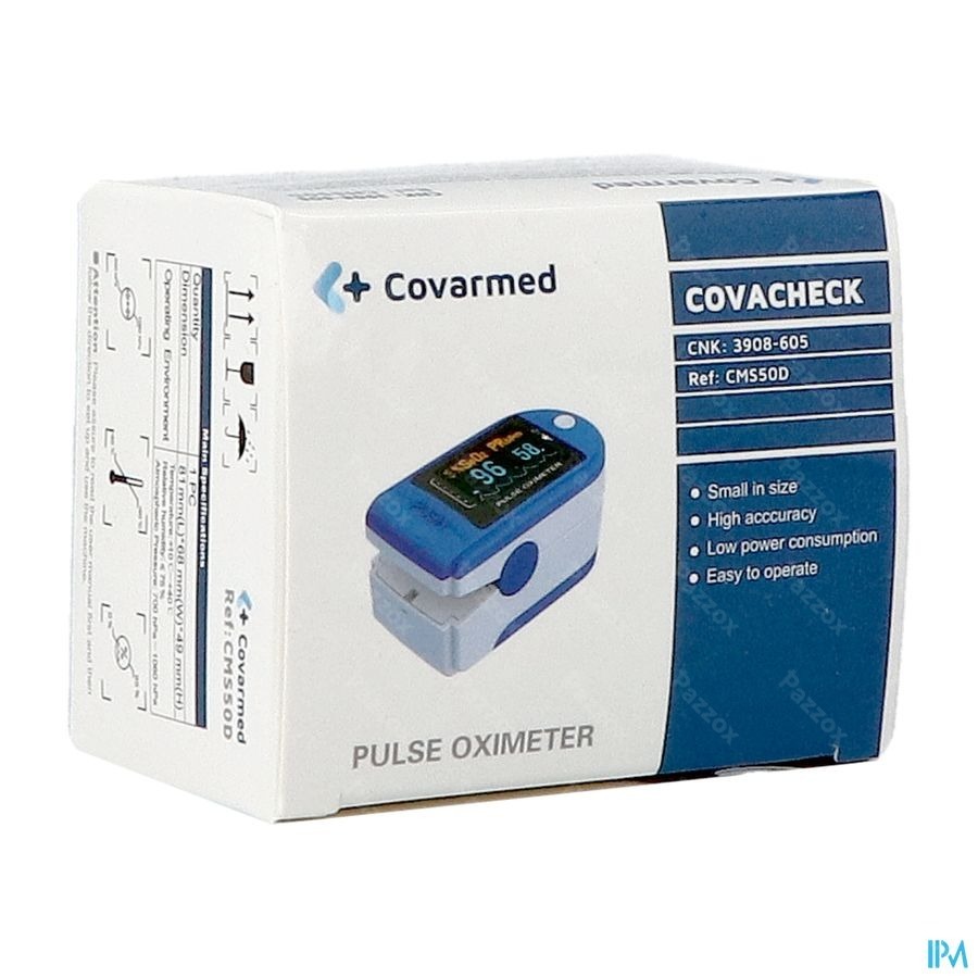 Covacheck Oxymetre Pouls Doigt + Etui