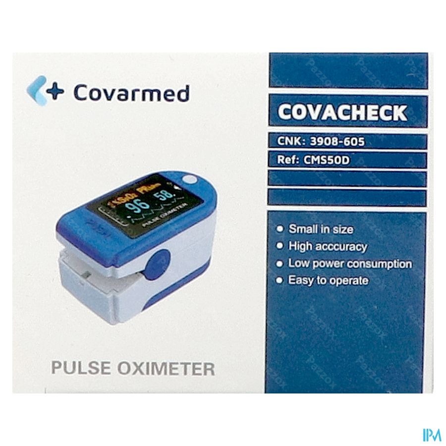 Covacheck Oxymetre Pouls Doigt + Etui