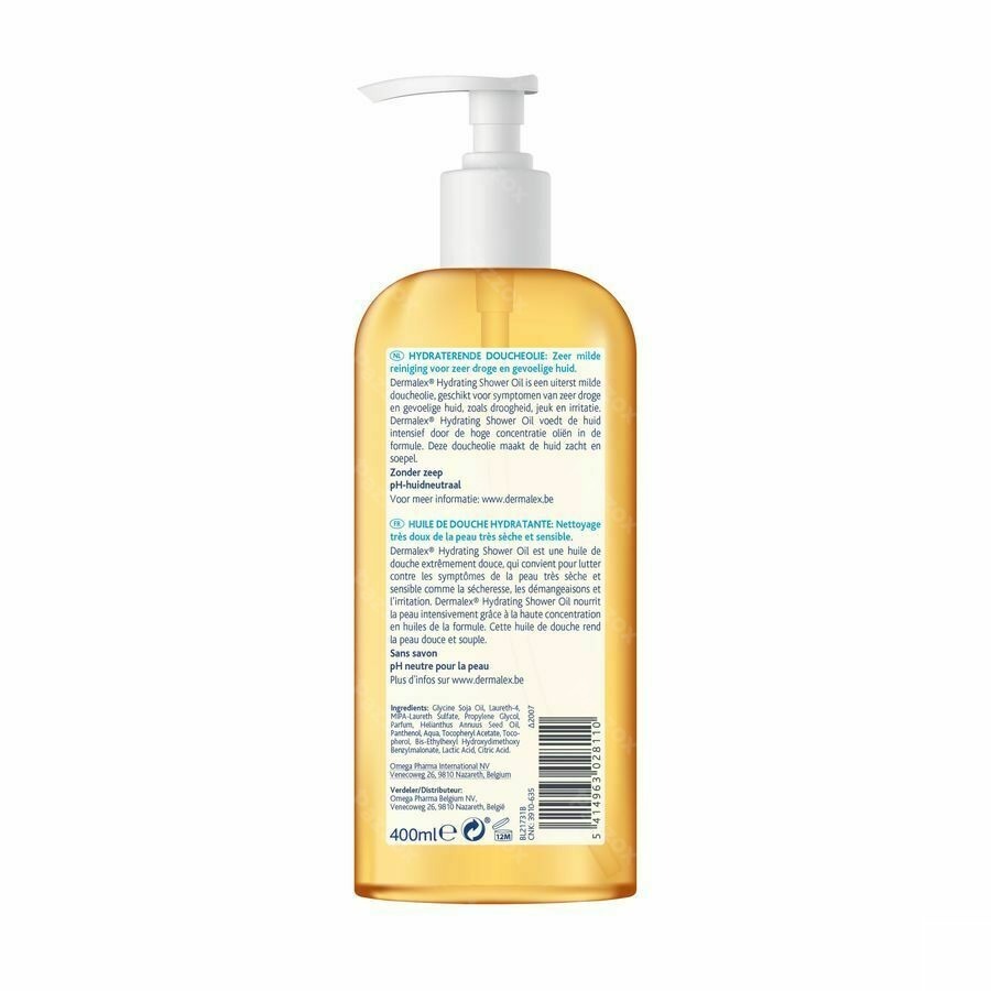 Dermalex Hydrating Shower Oil 400ml