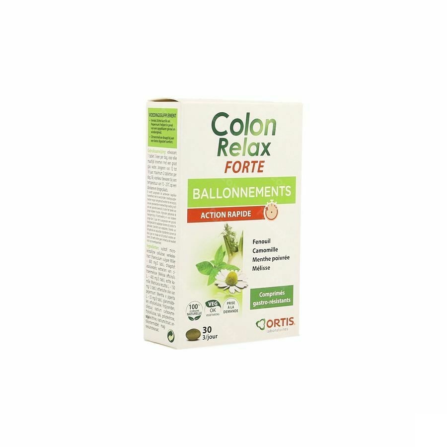 Ortis Colon Relax Forte Comp 30 - Pazzox, pharmacie en ligne