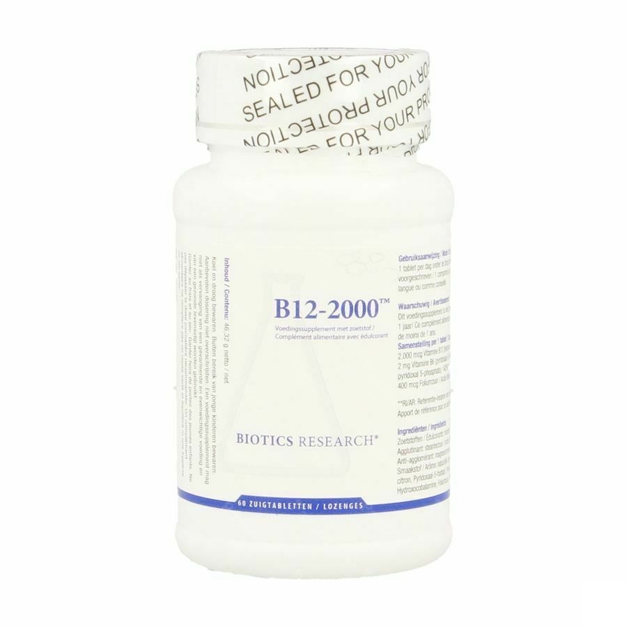 Biotics B12-2000 60 zuigtabletten