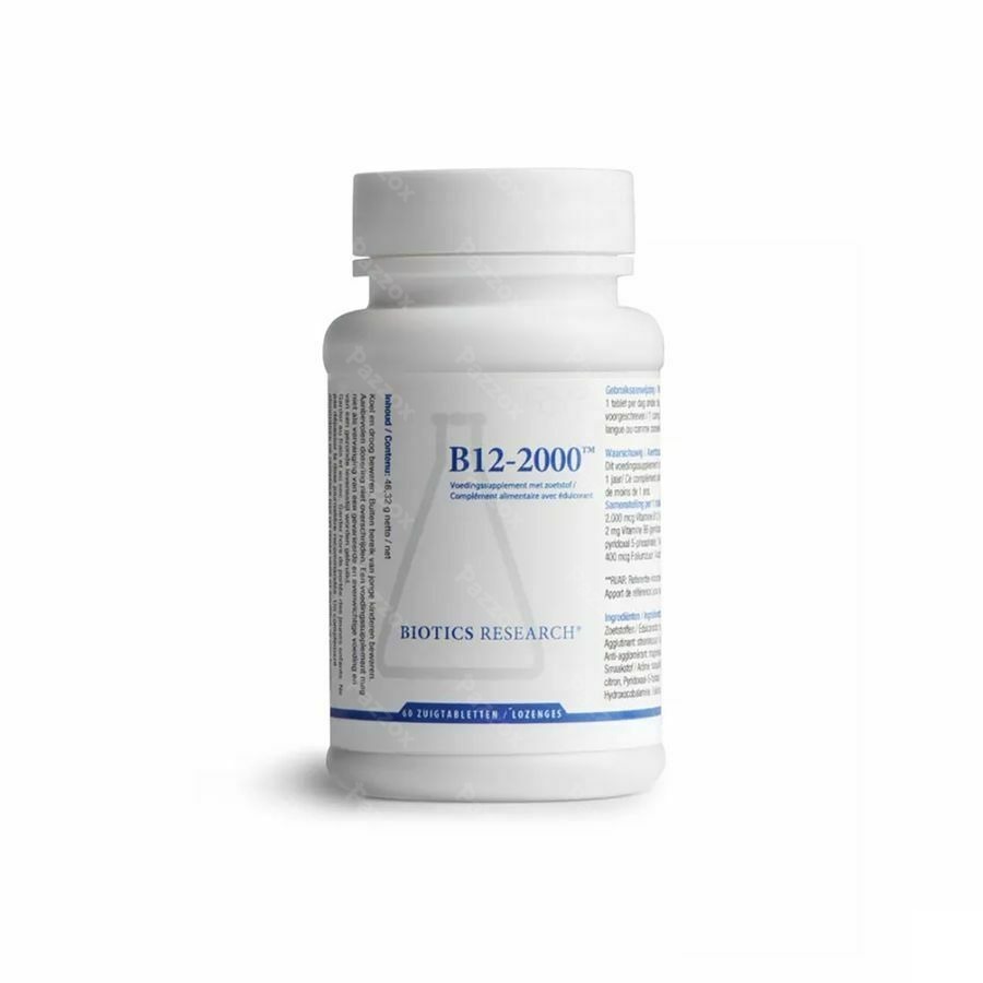 Biotics B12-2000 60 zuigtabletten