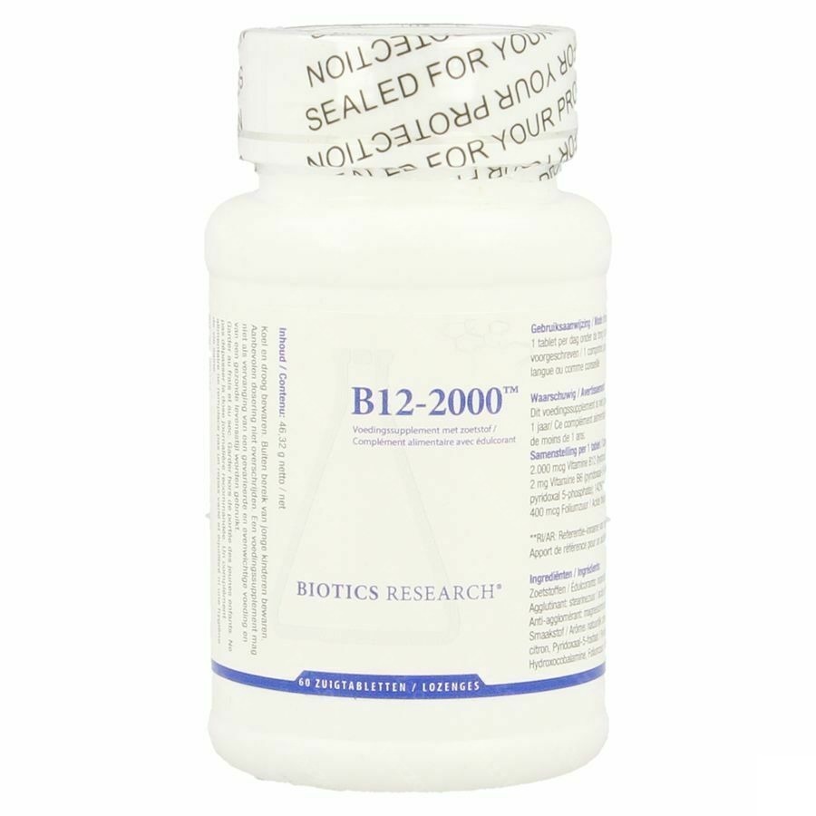 Biotics B12-2000 60 zuigtabletten