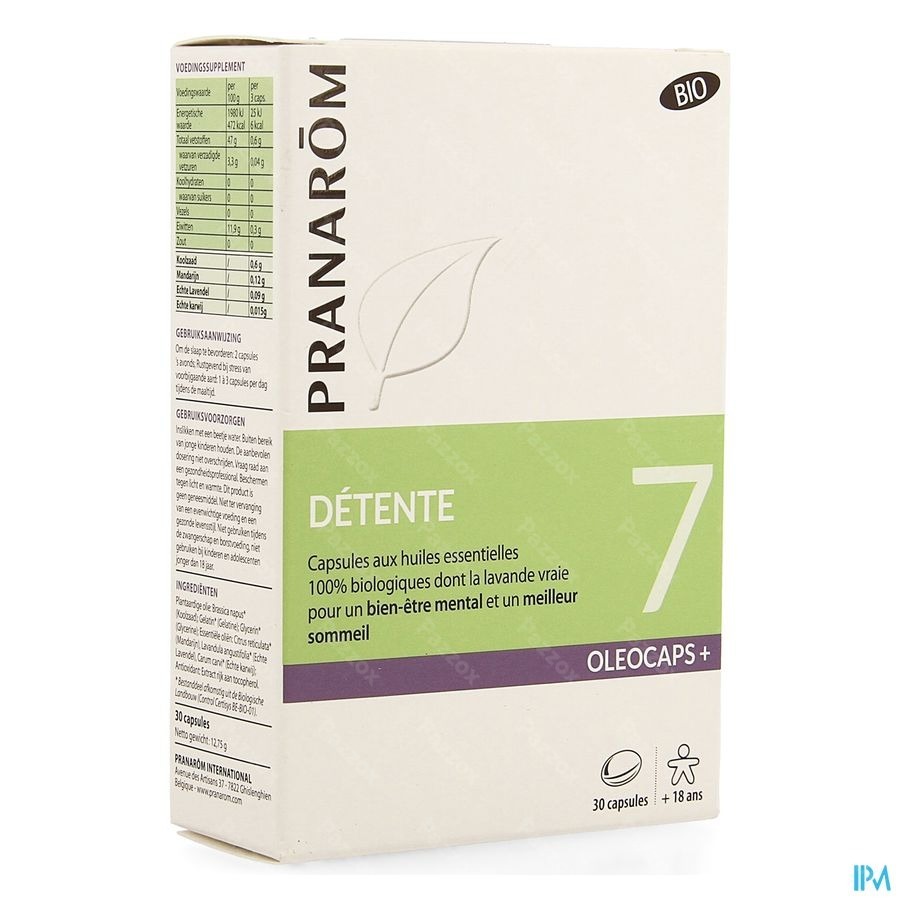 Pranarôm Oleocaps + Bio 7 Detente 30 Capsules