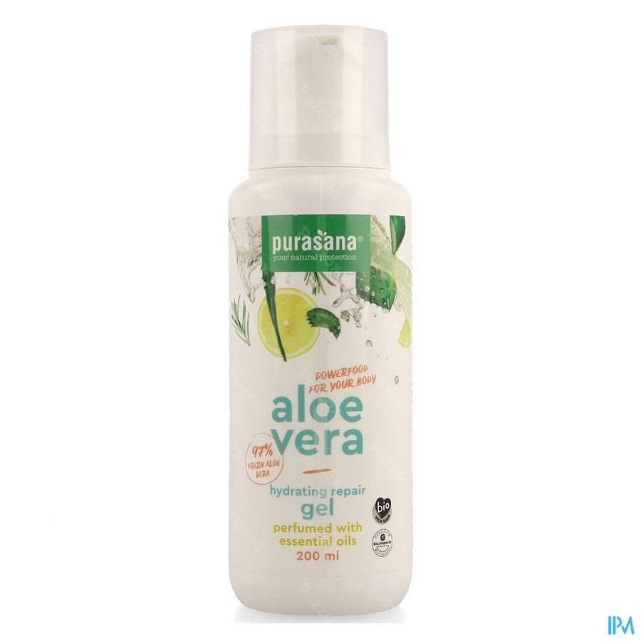 Purasana Aloë Vera Pure Gel Geparfumeerd met Essentiële Oliën 200ml