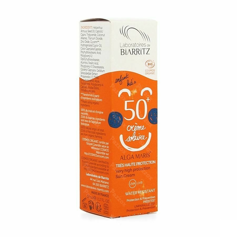 Alga Maris Creme Solaire Enfant Ip50+ 50ml